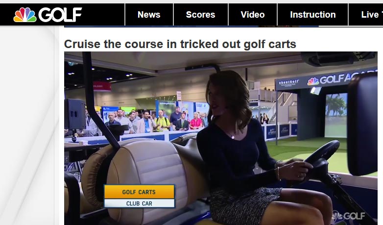 Club Car on Golf Channel